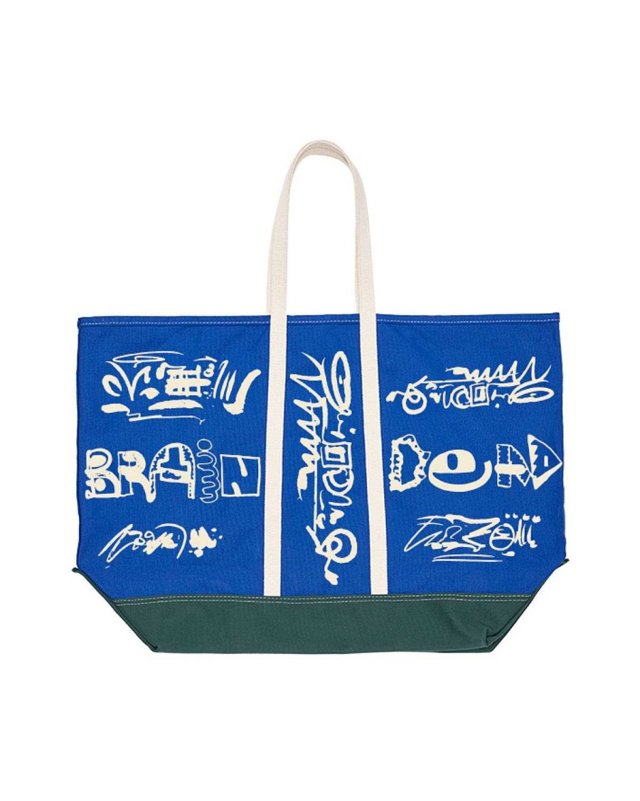 Tas | Brain Dead Brain Dead X Steele Large Canvas Tote Bag Blue