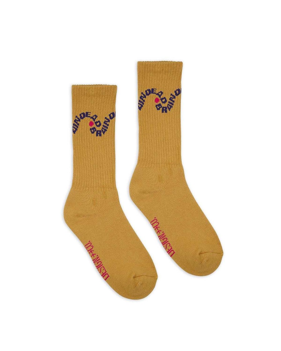 Sokken | Brain Dead Bd Waves Sock Brown