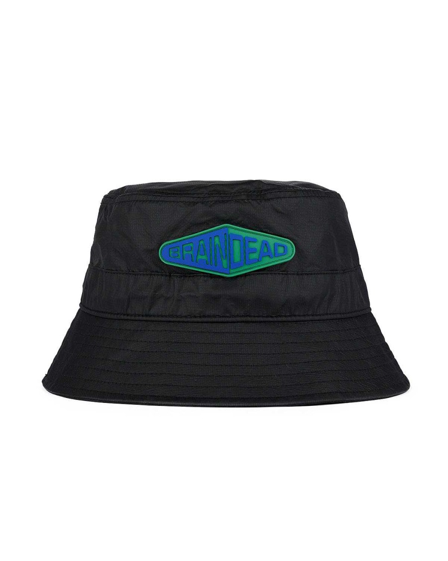 Hoed | Brain Dead Fisheye Cinch Bucket Hat Black