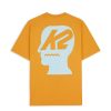 T-Shirt | Brain Dead Brain Dead X K2 Logo Lockup T-Shirt Orange