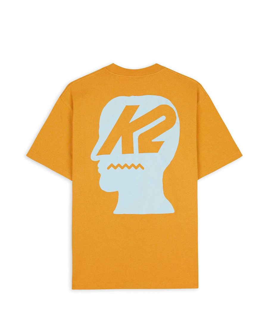 T-Shirt | Brain Dead Brain Dead X K2 Logo Lockup T-Shirt Orange