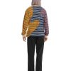 Lange Mouw | Brain Dead 92 Organic Paneled Striped Long Sleeve Cream Multi