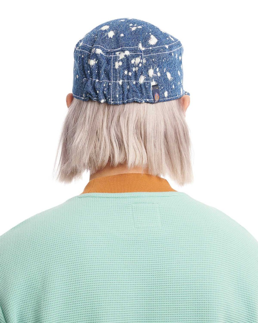 Hoed | Brain Dead Dickies Embroidered Painters Cap Bleach Dyed Denim