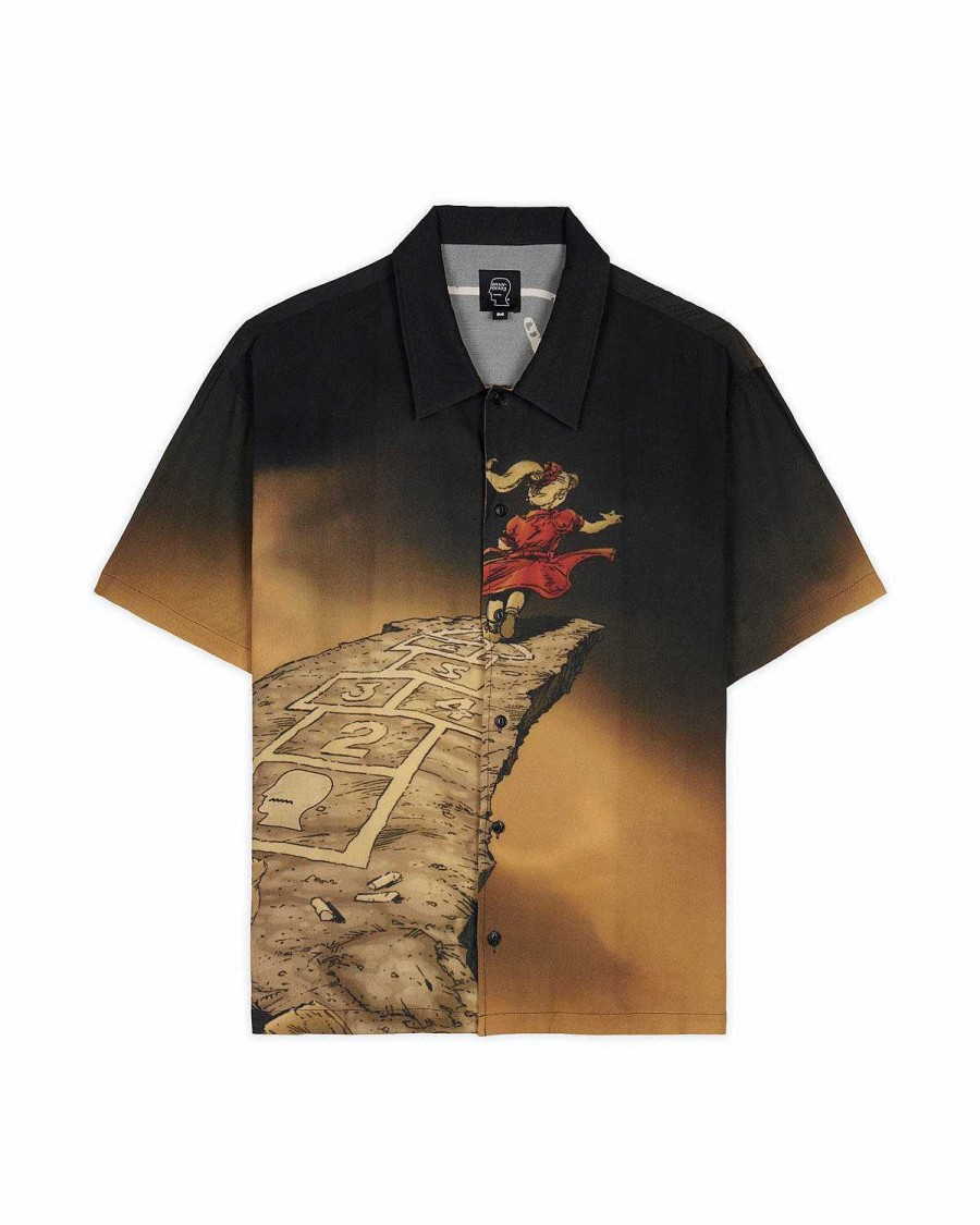 Shirt | Brain Dead Brain Dead X Korn Follow The Leader Button Up Shirt Tan