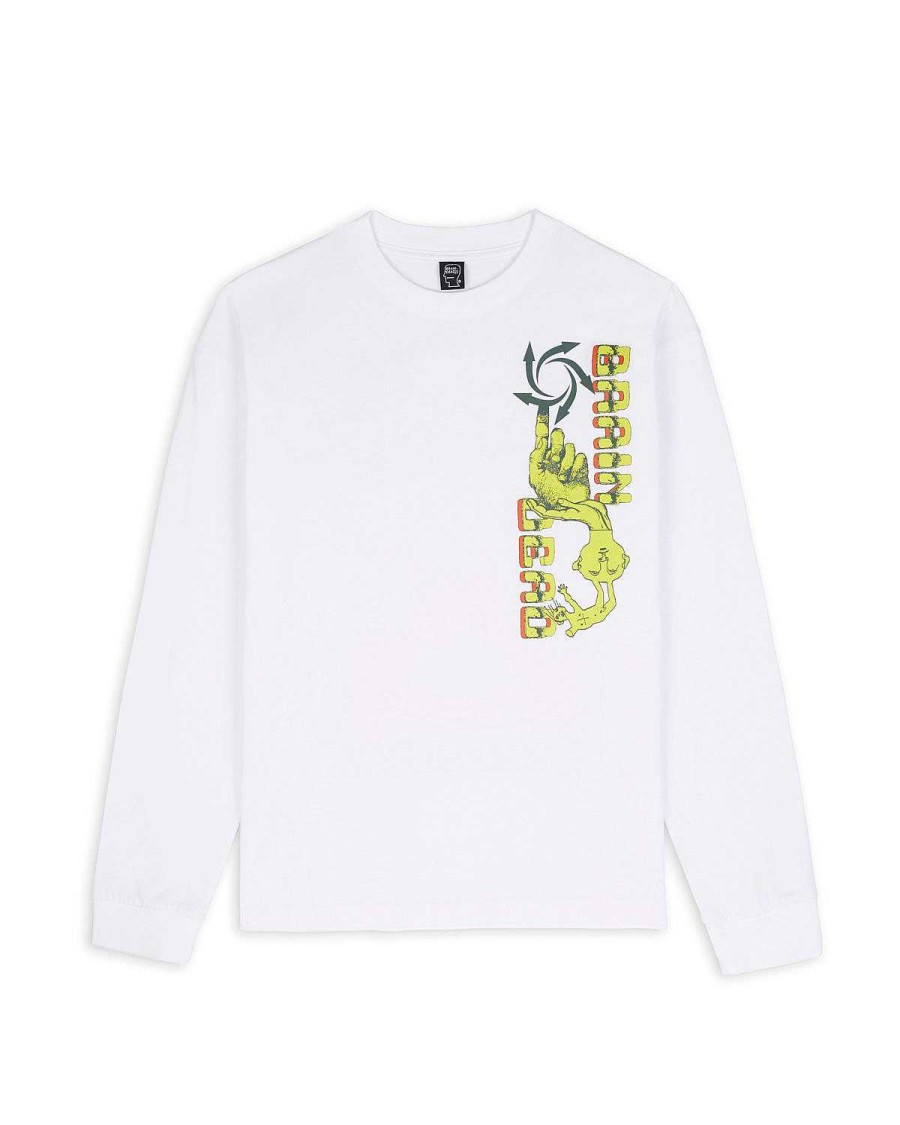 Lange Mouw | Brain Dead Global Streams Long Sleeve White