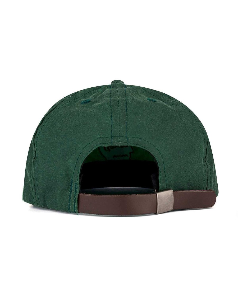 Hoed | Brain Dead Waxed Logo Head Cap Dark Green