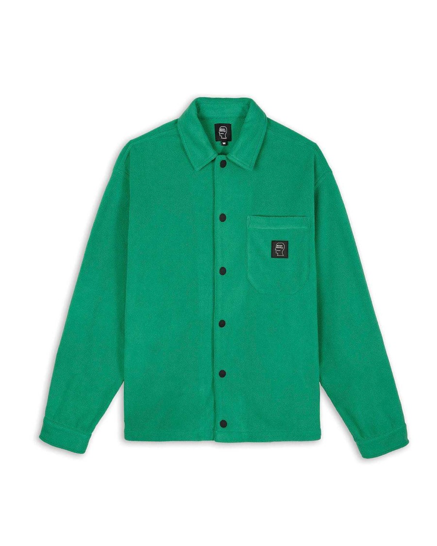 Shirt | Brain Dead Polar Fleece Climber Shirt Green