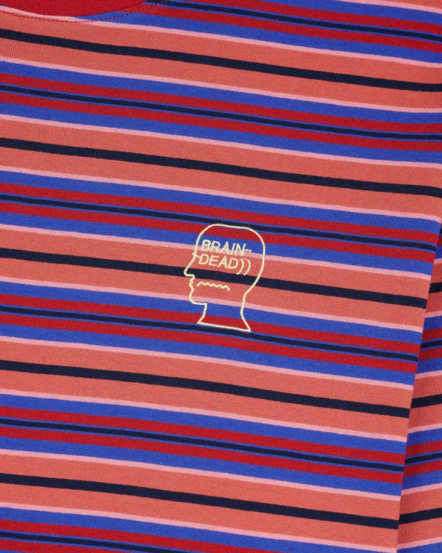 Lange Mouw | Brain Dead 92 Striped Long Sleeve Cherry Multi