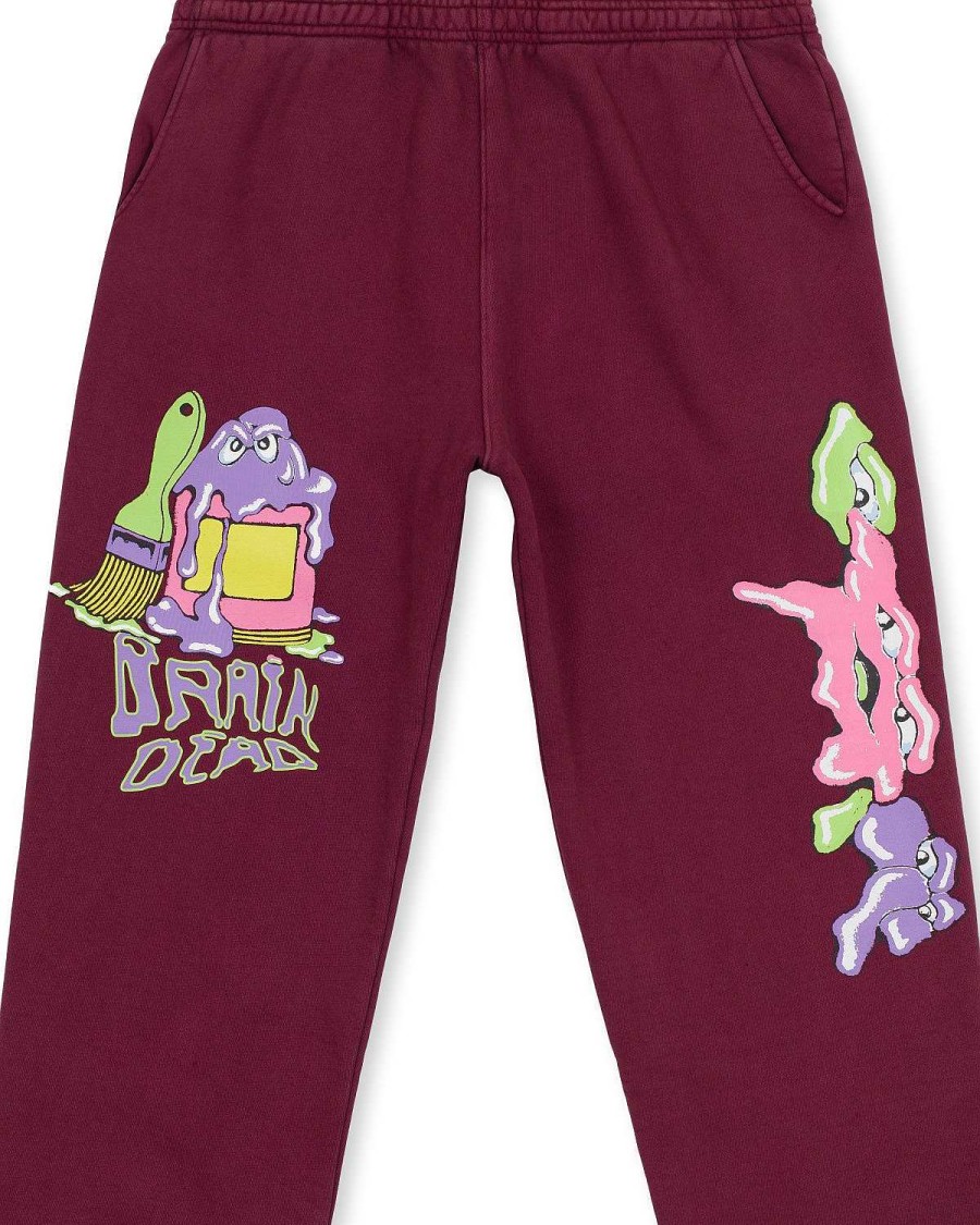 Hijgen | Brain Dead Paintman Sweatpant Burgundy