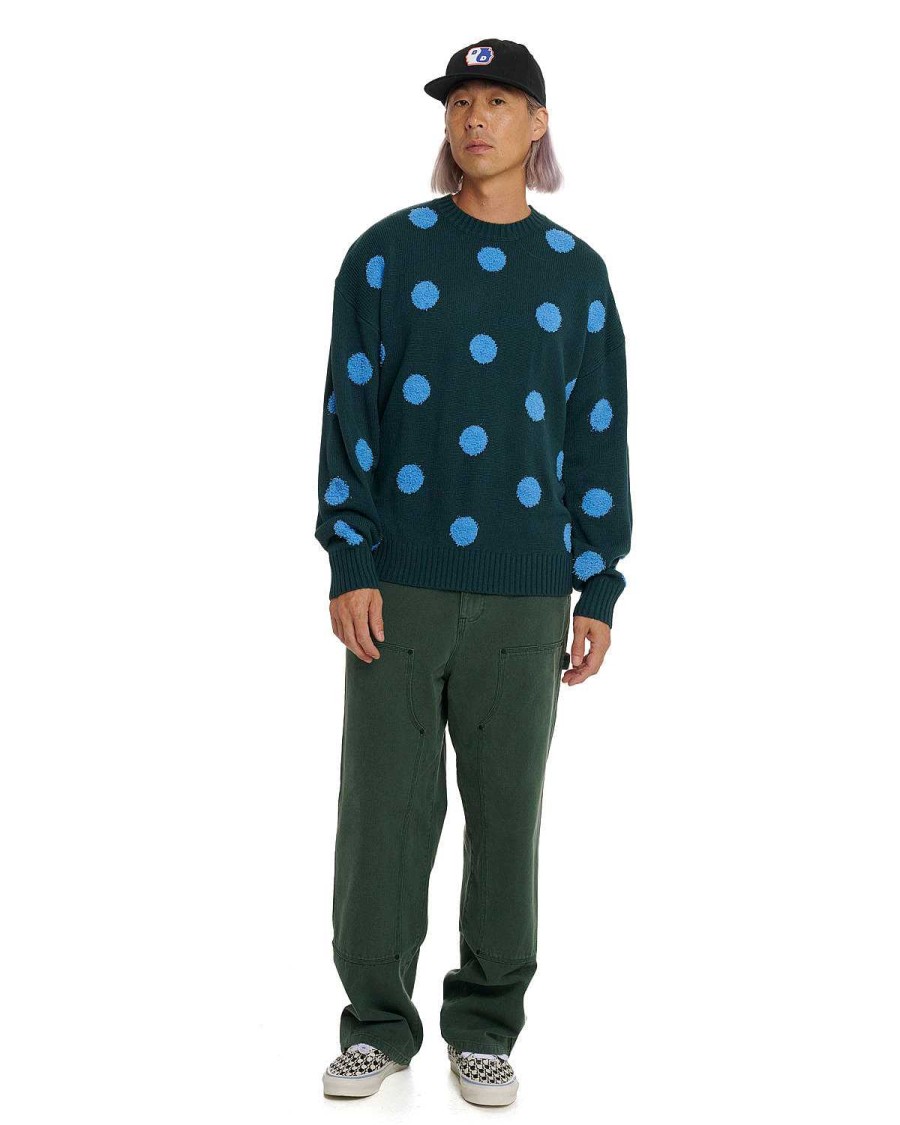 Trui | Brain Dead Polka Pile Crewneck Sweater Mallard