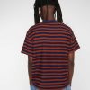 T-Shirt | Brain Dead Denny Blaine Striped T-Shirt Navy/Light Brown