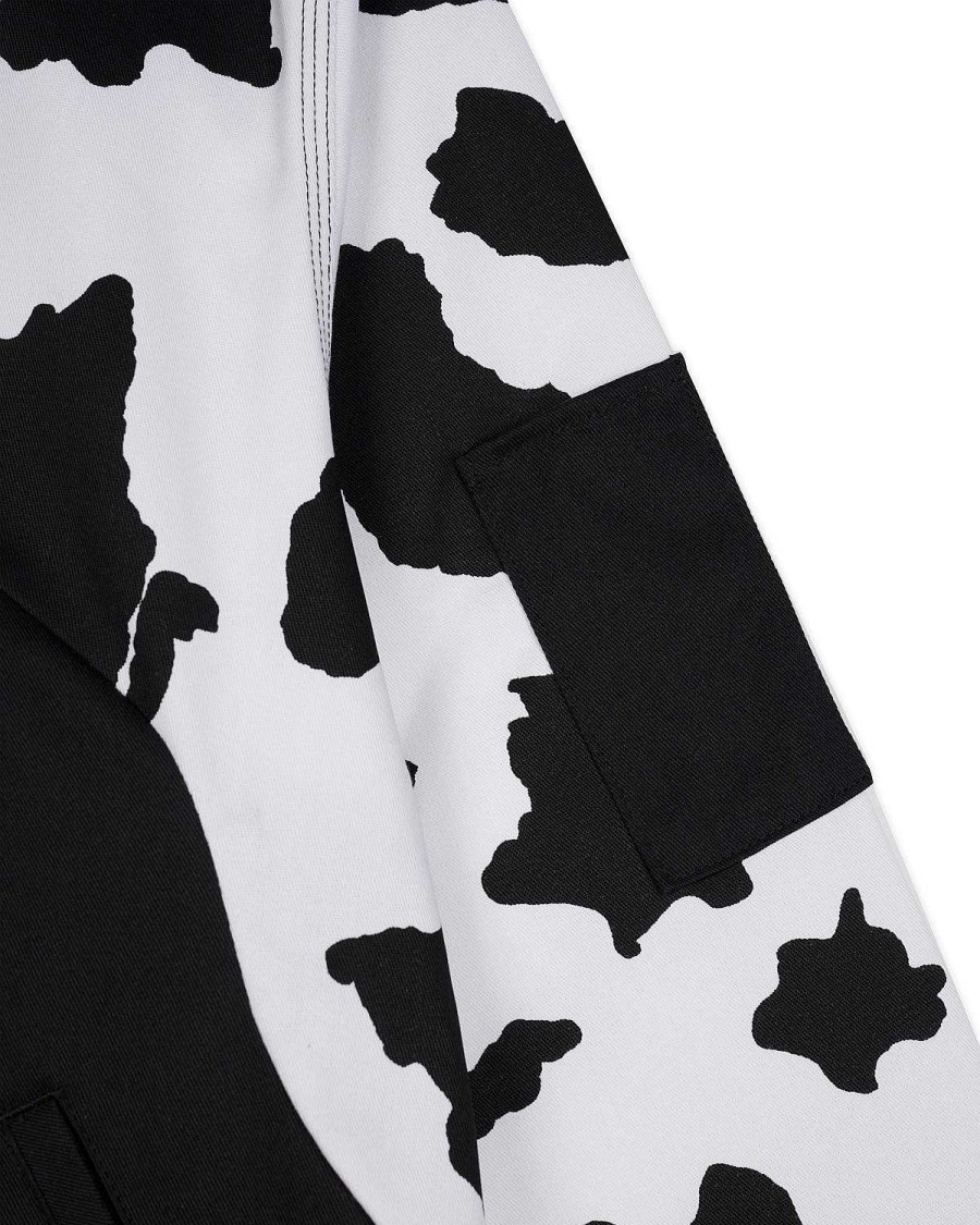 Jasje | Brain Dead Dickies Organic Panel Eisenhower Jacket - Cow Black / White