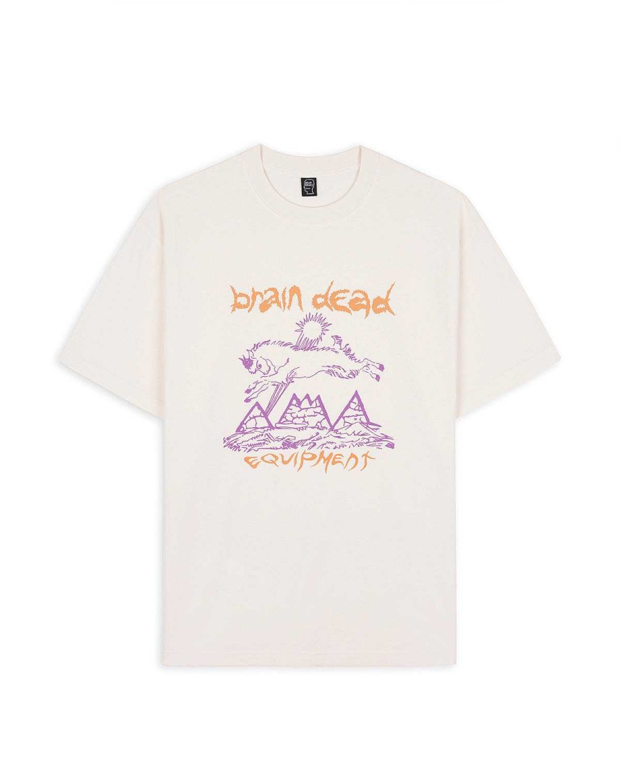 T-Shirt | Brain Dead Brain Dead Equipment Mountain Goat T-Shirt Natural