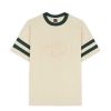 T-Shirt | Brain Dead Embossed Worldwide Short Sleeve Football Shirt Natural