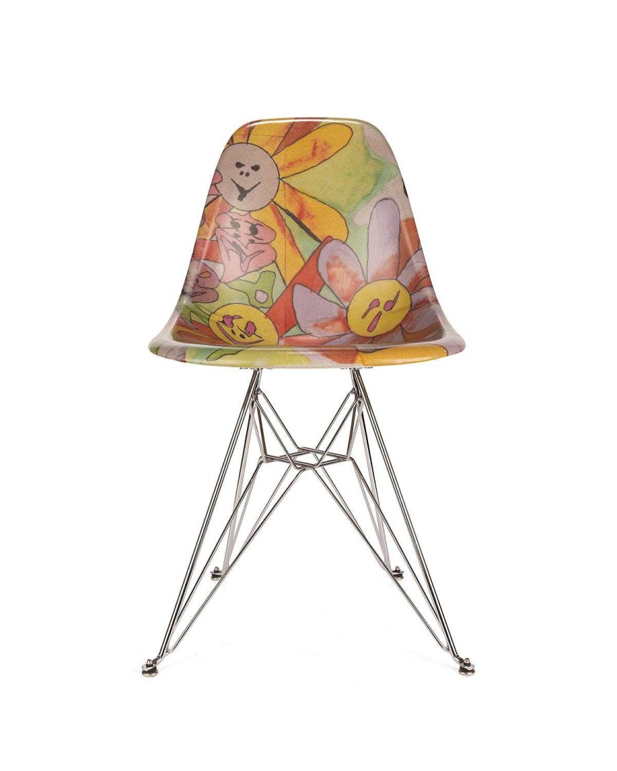 Stoel | Brain Dead Brain Dead X Modernica Leomi Sadler "Puzzle Flowers Harvest" Case Study® Furniture Shell Chair Multi