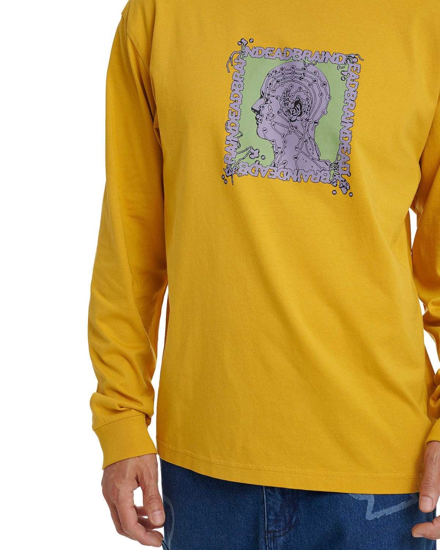 Lange Mouw | Brain Dead Brain Scanner Long Sleeve Mustard