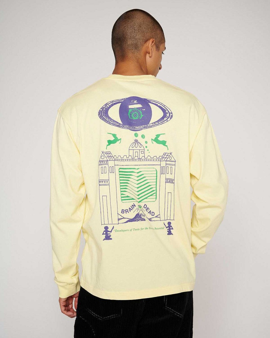 Lange Mouw | Brain Dead New Dimensions Long Sleeve Cream