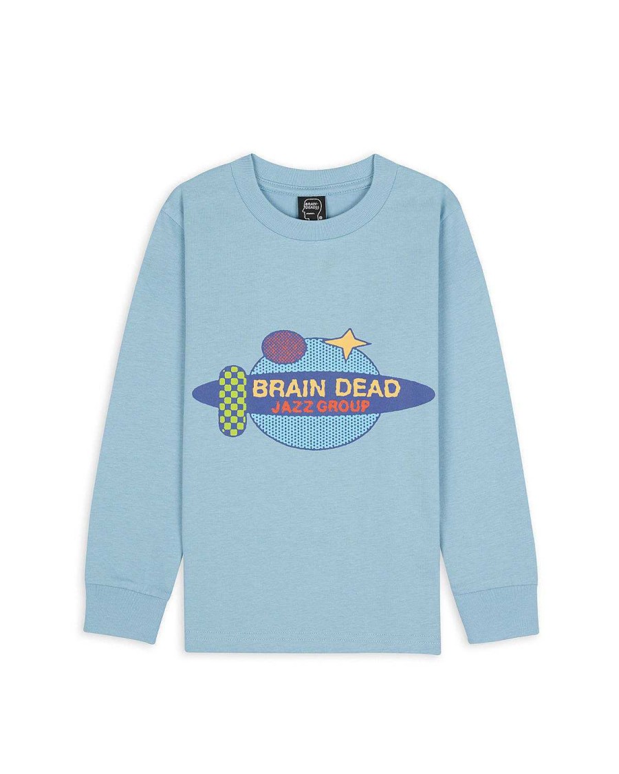 Lange Mouw | Brain Dead Jazz Group Kids Long Sleeve Sky Blue