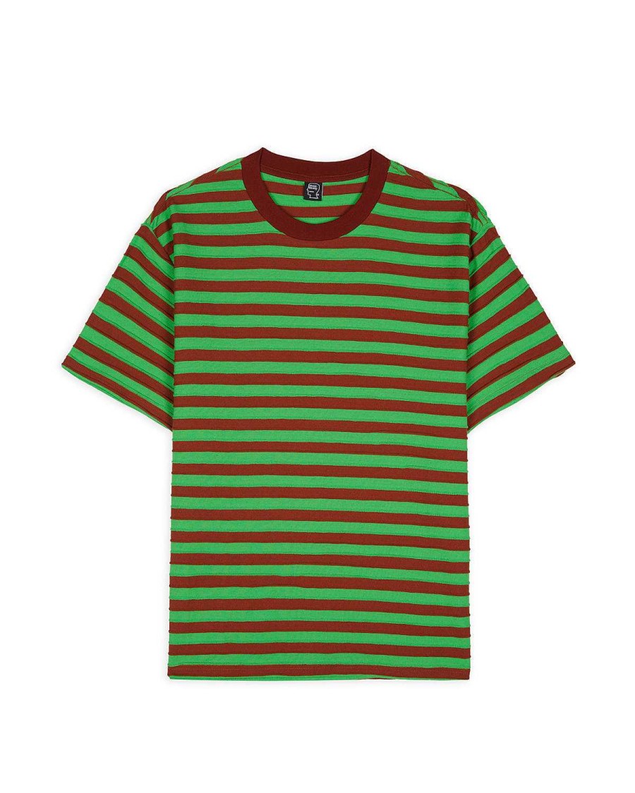 T-Shirt | Brain Dead Denny Blaine Striped T-Shirt Apple/Caramel