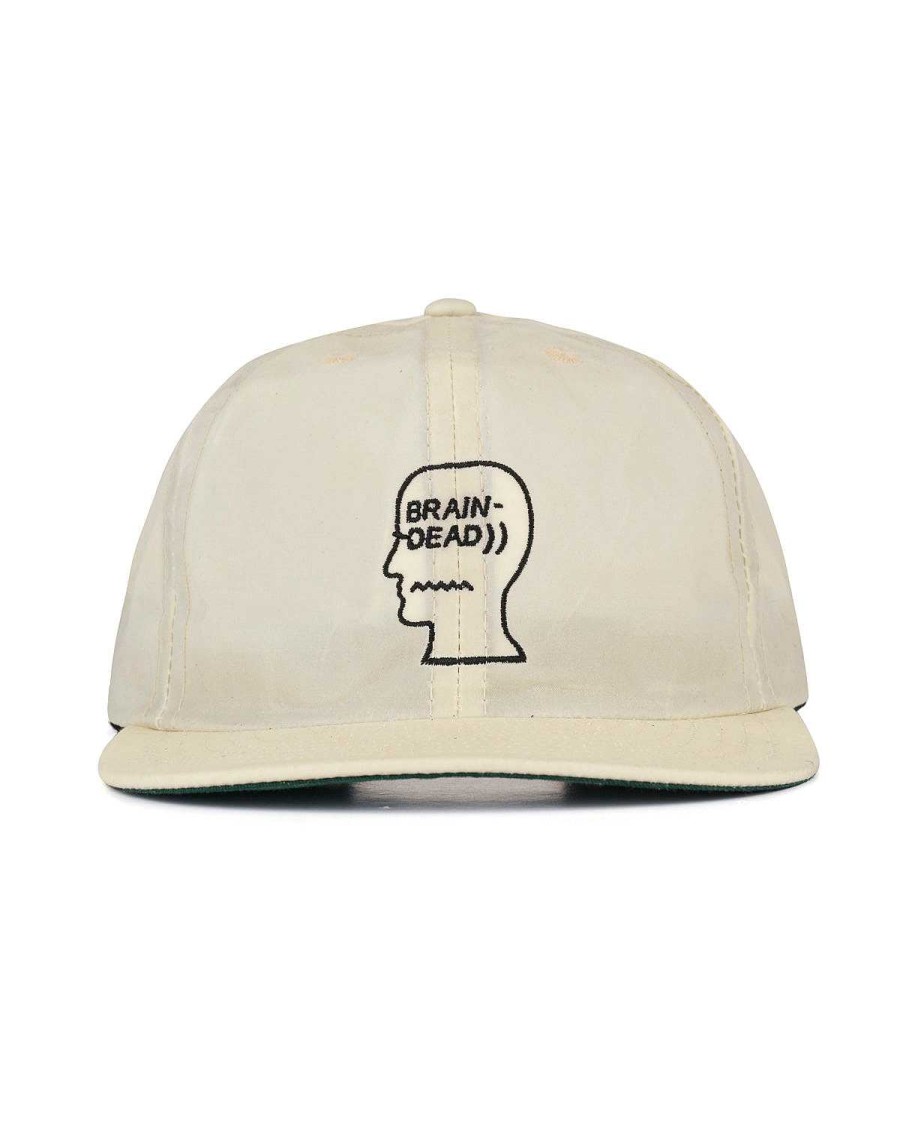 Hoed | Brain Dead Waxed Logo Head Cap Natural