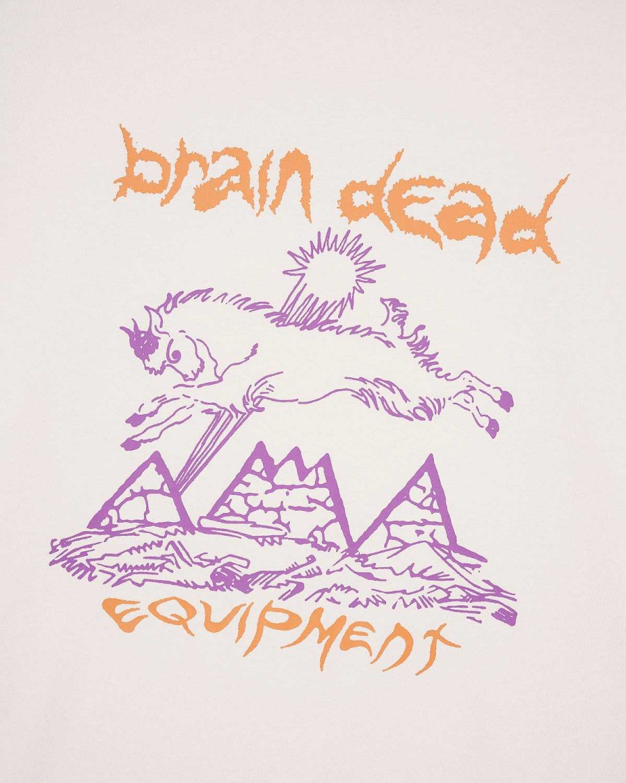 T-Shirt | Brain Dead Brain Dead Equipment Mountain Goat T-Shirt Natural