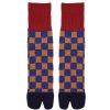 Sokken | Brain Dead Tabi Checker Ankle Sock Navy