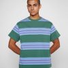 T-Shirt | Brain Dead Baker Striped Pocket T-Shirt Green