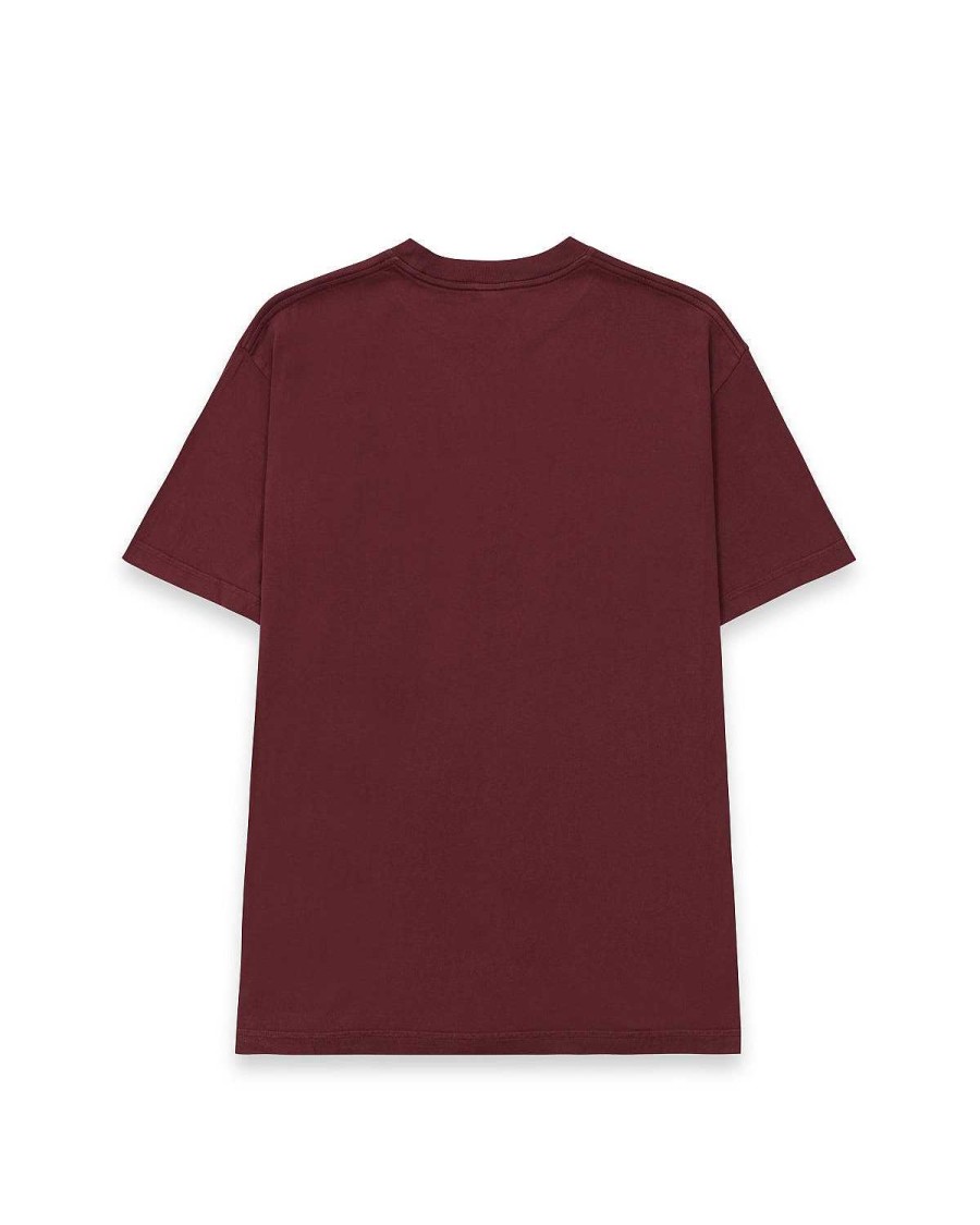 T-Shirt | Brain Dead Leomi Sadler Semi T-Shirt Maroon