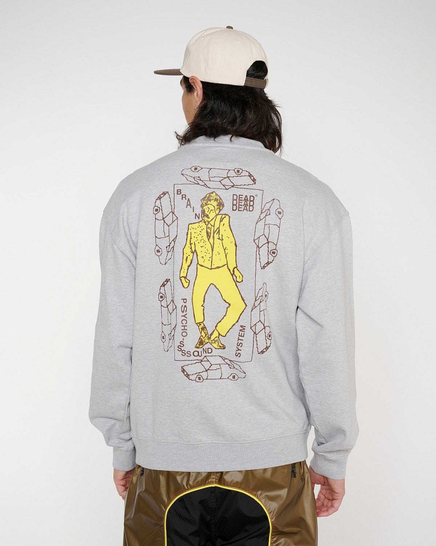 Sweatshirt | Brain Dead Progressive Artistry Crewneck Sweatshirt Heather Grey