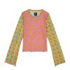 Lange Mouw | Brain Dead Dna Hypermesh Bell Sleeve Top Multi