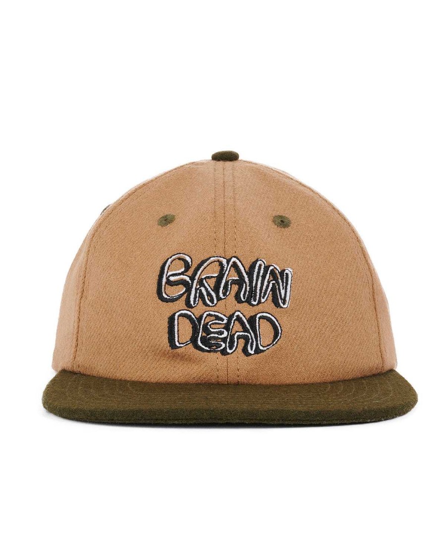 Hoed | Brain Dead Plato Wool 6 Panel Cap Nutmeg