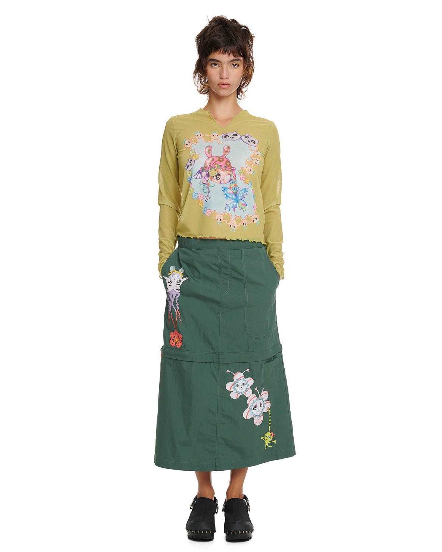 Rok | Brain Dead Gaspar Convertible Skirt Forest Green