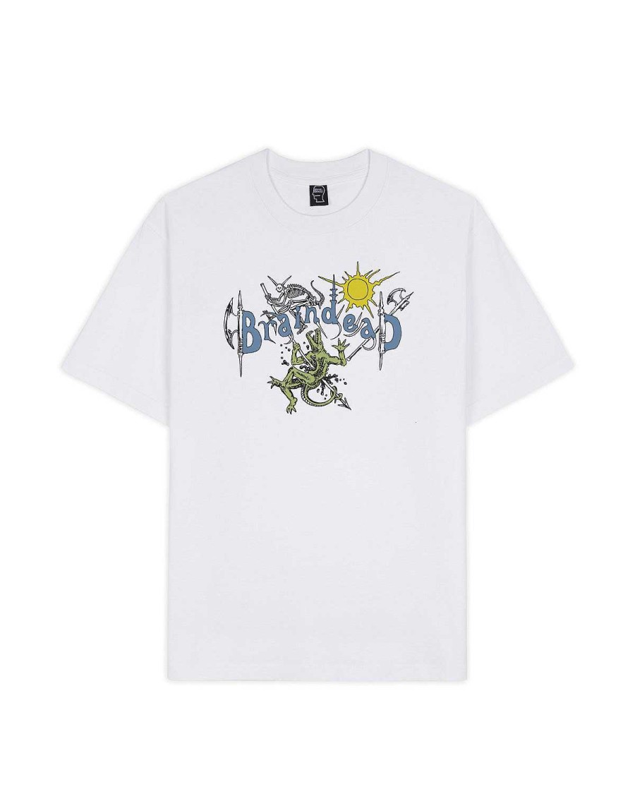 T-Shirt | Brain Dead Lizard Man T-Shirt White