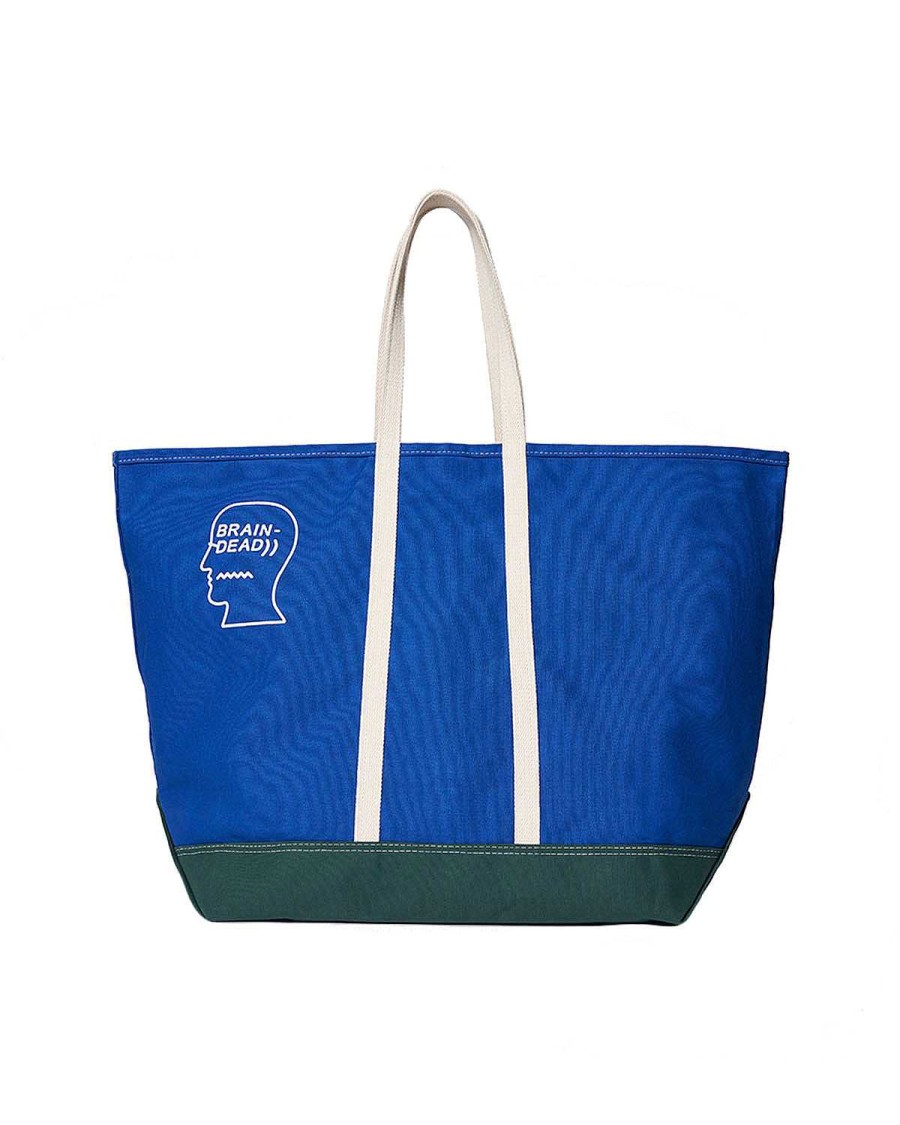 Tas | Brain Dead Brain Dead X Steele Large Canvas Tote Bag Blue