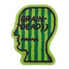 Tapijt | Brain Dead Logo Head Striped Rug Green