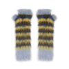 Handschoenen | Brain Dead Blurry Lines Fingerless Gloves Light Blue Multi