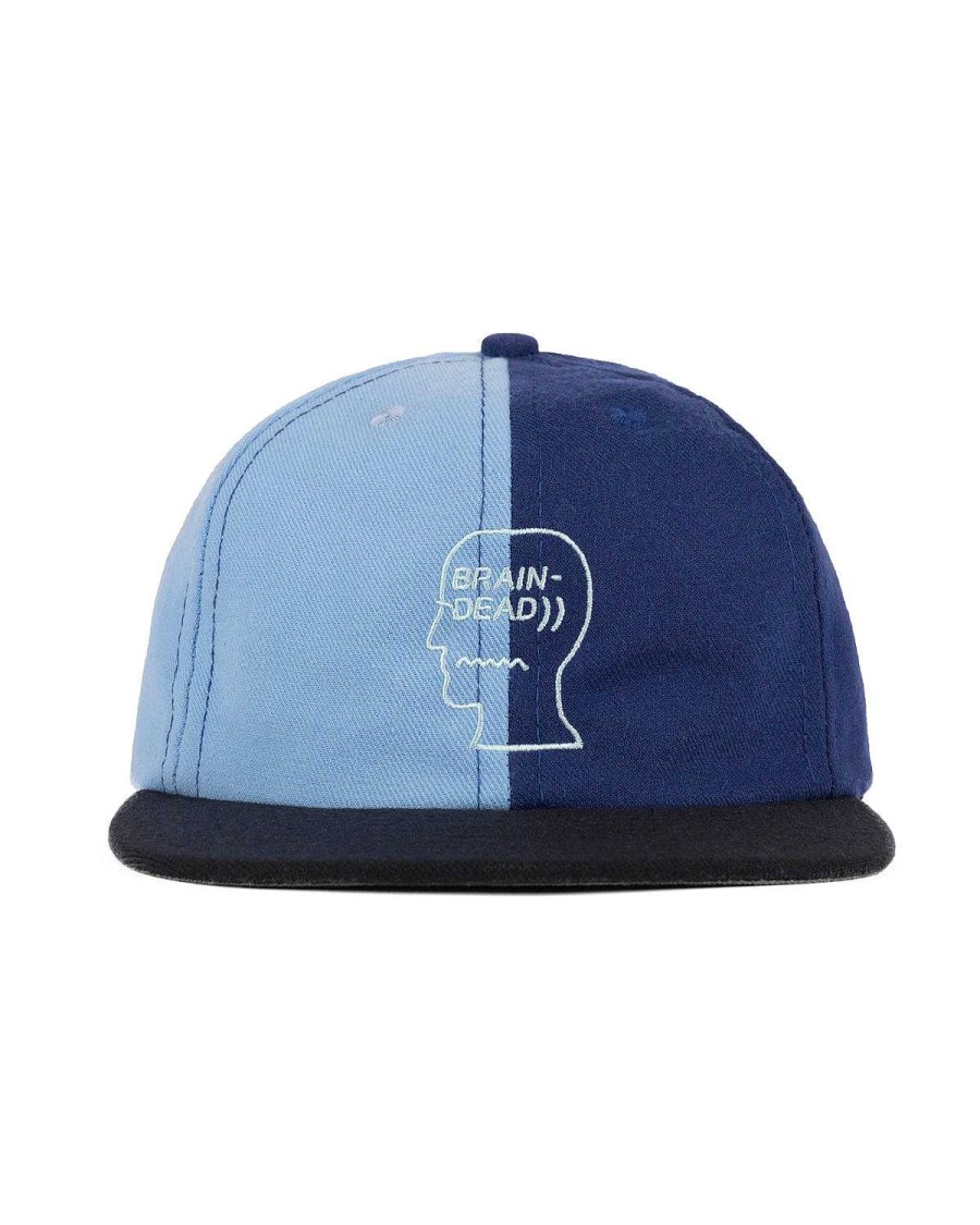 Hoed | Brain Dead Wool Logohead Split Hat Blue