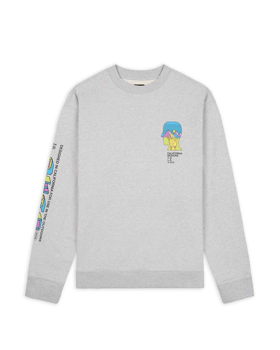 Sweatshirt | Brain Dead Brain Dead X Invincible Building Blocks Crewneck Heather Grey