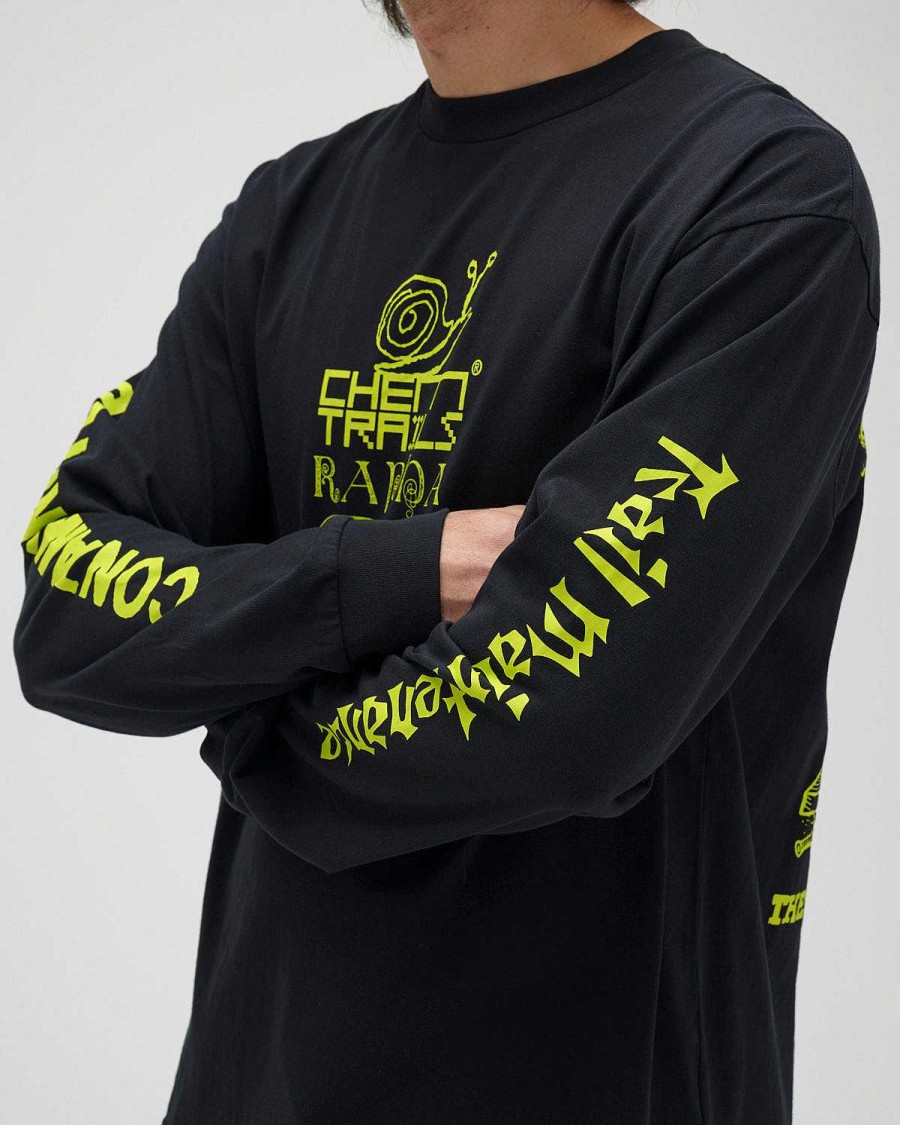 Lange Mouw | Brain Dead Brain Dead X Rapha Trail Ghoul Long Sleeve - Black Moss