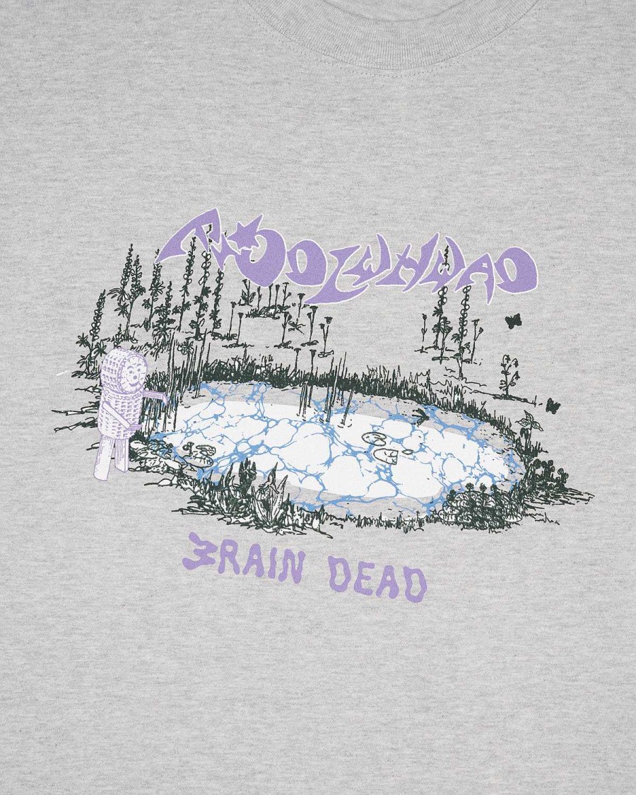 T-Shirt | Brain Dead Brain Dead Sound & Fury X Fiddlehead T-Shirt Heather Grey