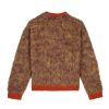 Trui | Brain Dead Marled Alpaca Crewneck Sweater - Mocha Mocha/Terracotta