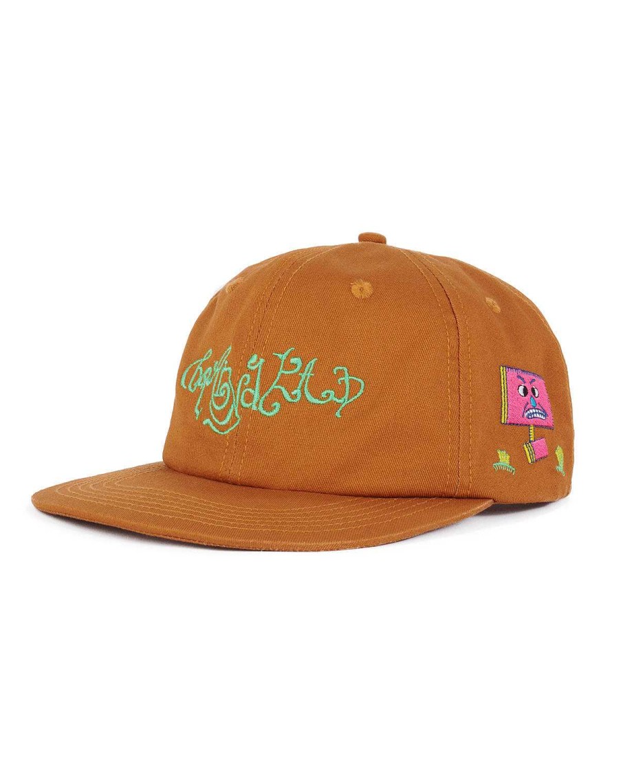 Hoed | Brain Dead River 6 Panel Cap Duck Brown