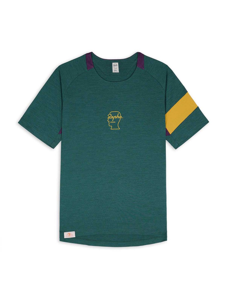 T-Shirt | Brain Dead Brain Dead X Rapha Trail Technical T-Shirt Dark Green