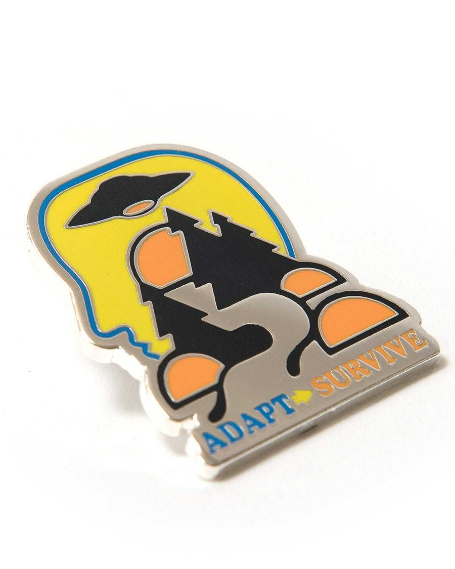 Pin | Brain Dead Adapt/Survive Enamel Pin Yellow/Multi