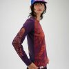 Lange Mouw | Brain Dead Brain Dead X Rapha Women'S Trail Windblock Jersey Dark Purple