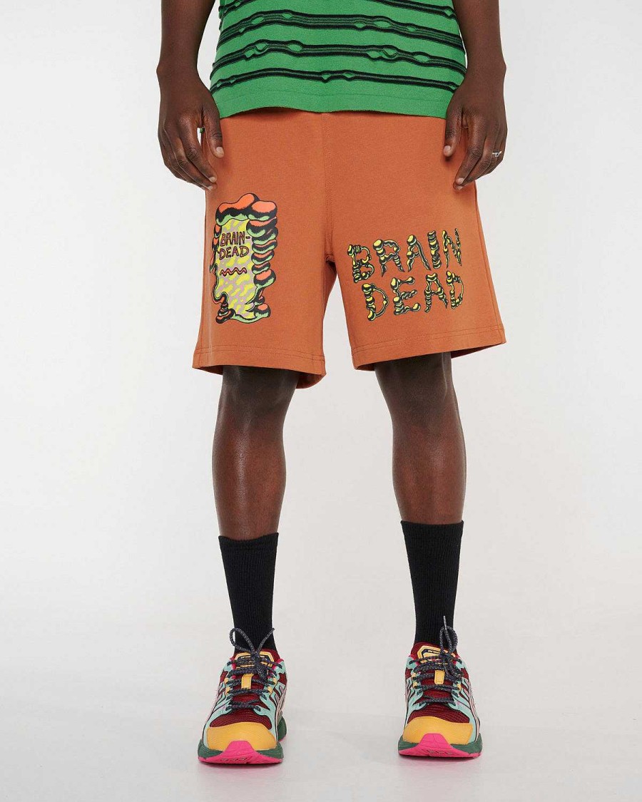 Korte Broek | Brain Dead Tetsunori Tawaraya Logo Head Jersey Short Rust