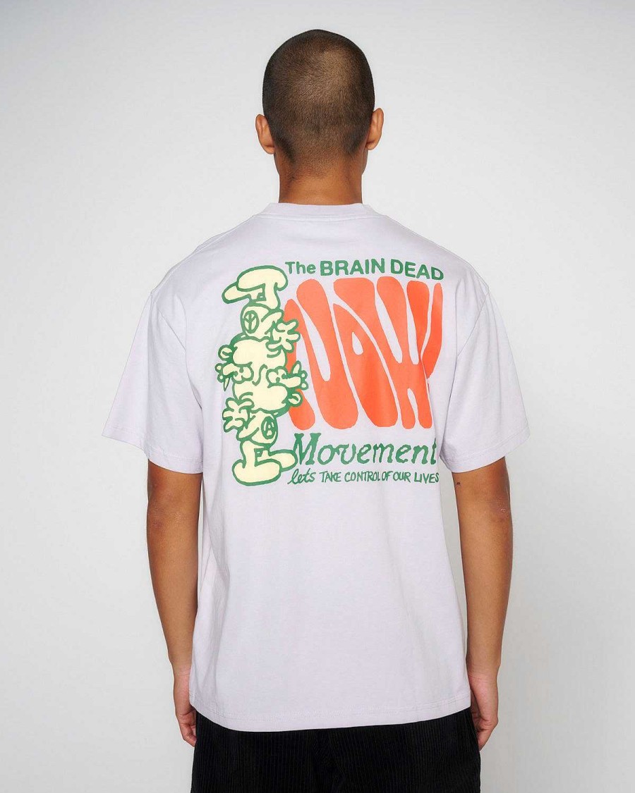 T-Shirt | Brain Dead The Now Movement T-Shirt Lilac