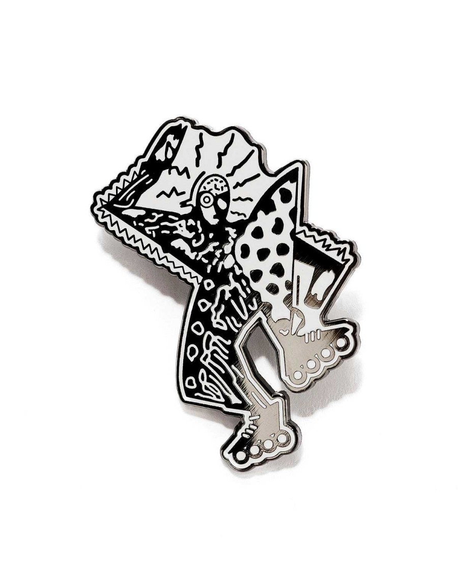 Pin | Brain Dead Brain Dead X Flippers Roller Freak Enamel Pin Black